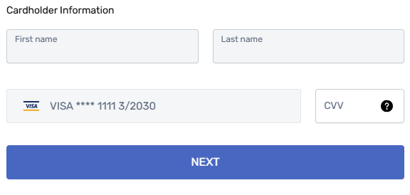 Use existing card